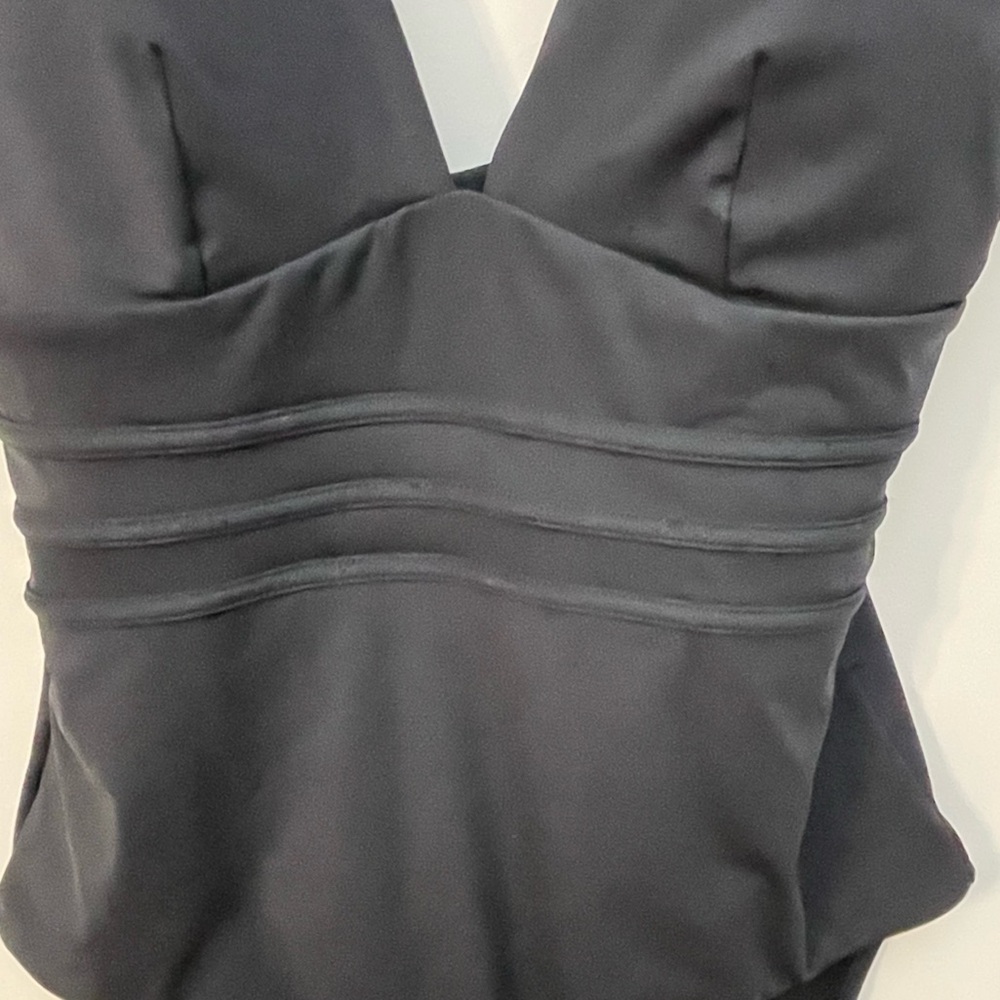 Sea Level Australia Swimsuit Sz 10 Longline Black One Piece Dark Romance NWT - Picture 3 of 11